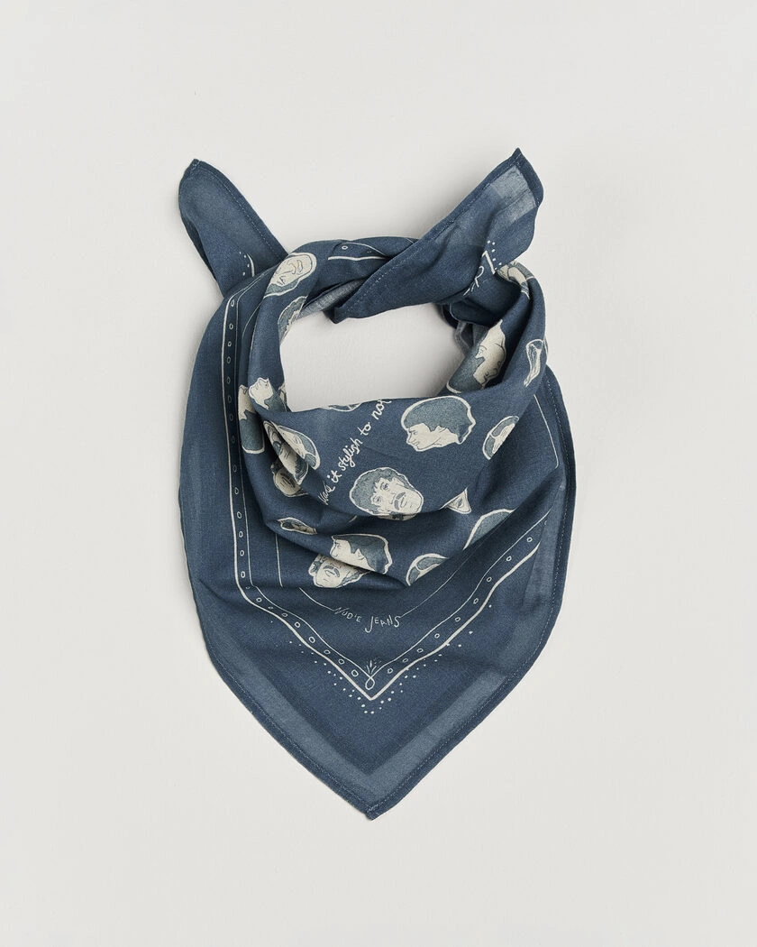 Nudie Jeans Ingrid OG Line-Up Bandana Blue – Blau