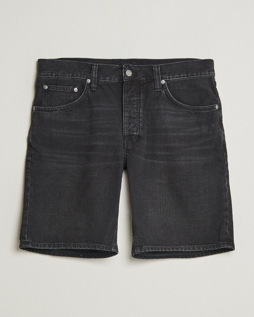 Nudie Jeans Seth Denim Shorts Dune Black – Schwarz