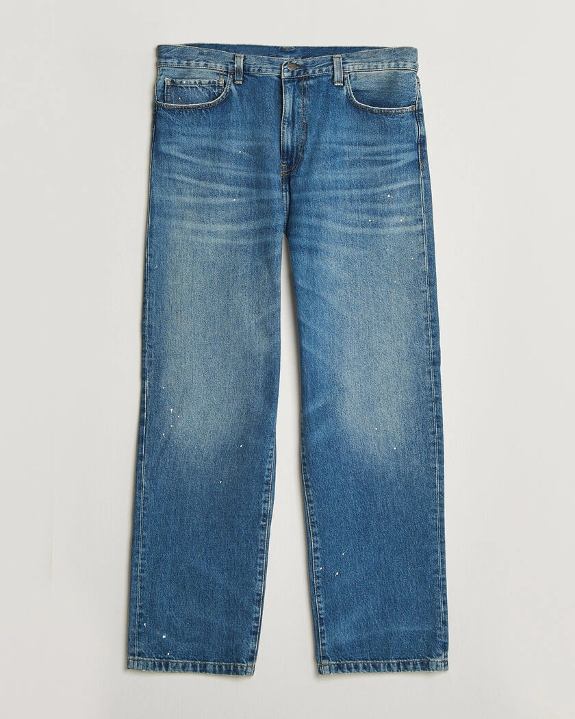 Carhartt WIP Landon Distressed Pant Blue – Blau