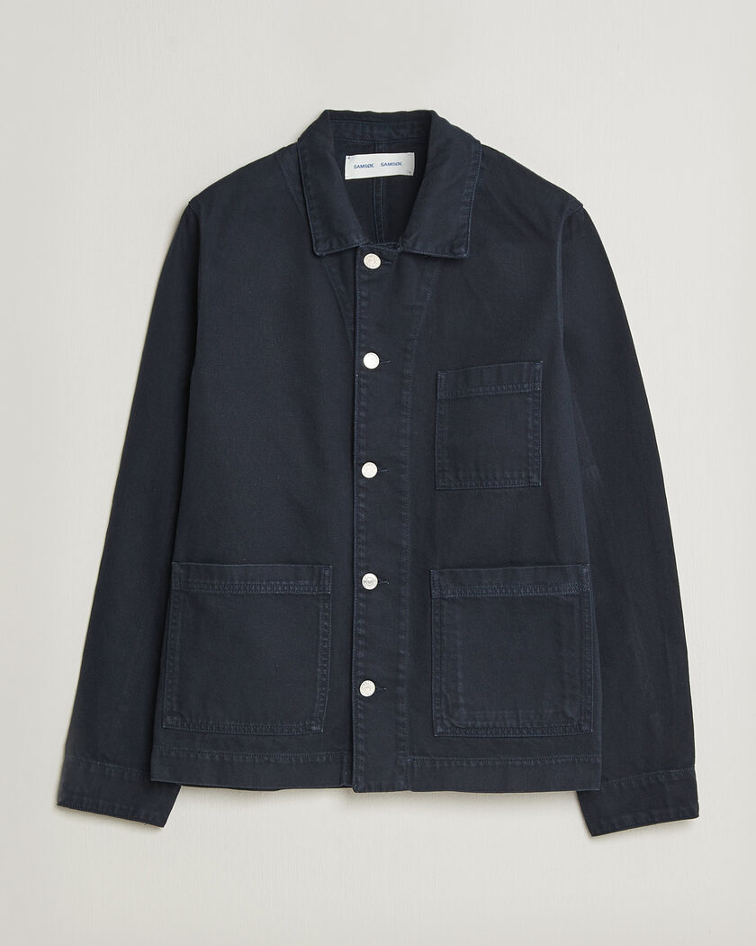 Samsøe Samsøe New Worker Overshirt Salute Navy – Blau