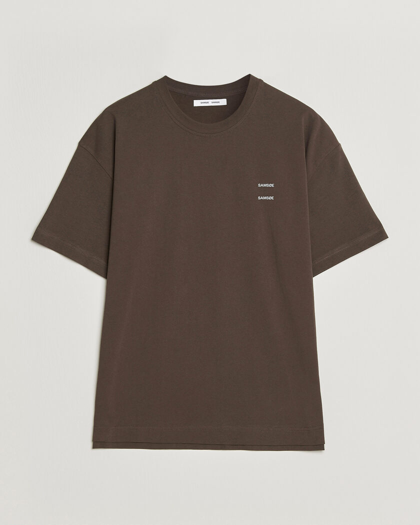 Samsøe Samsøe Joel Organic Cotton T-Shirt Turkish Coffee – Braun