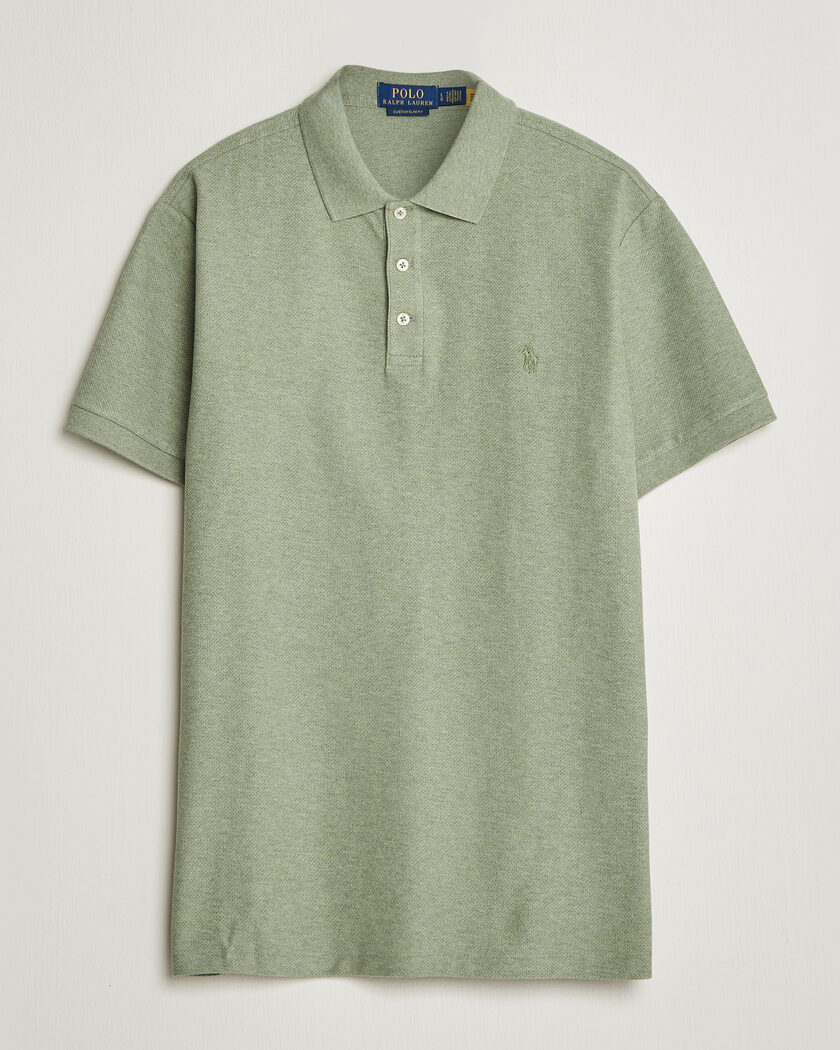 Polo Ralph Lauren Honeycomb Texture Polo Greenery Heather – Grün