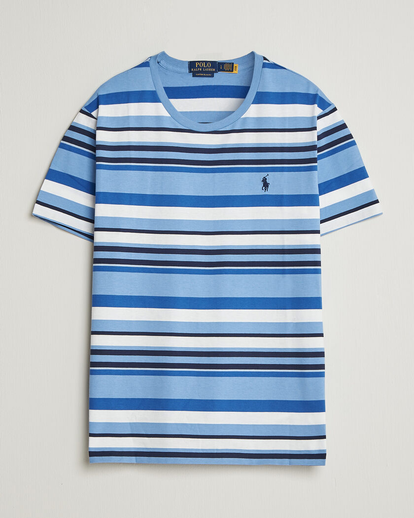 Polo Ralph Lauren Crew Neck Striped T-shirt Bristol Blue Multi – Mehrfarbig