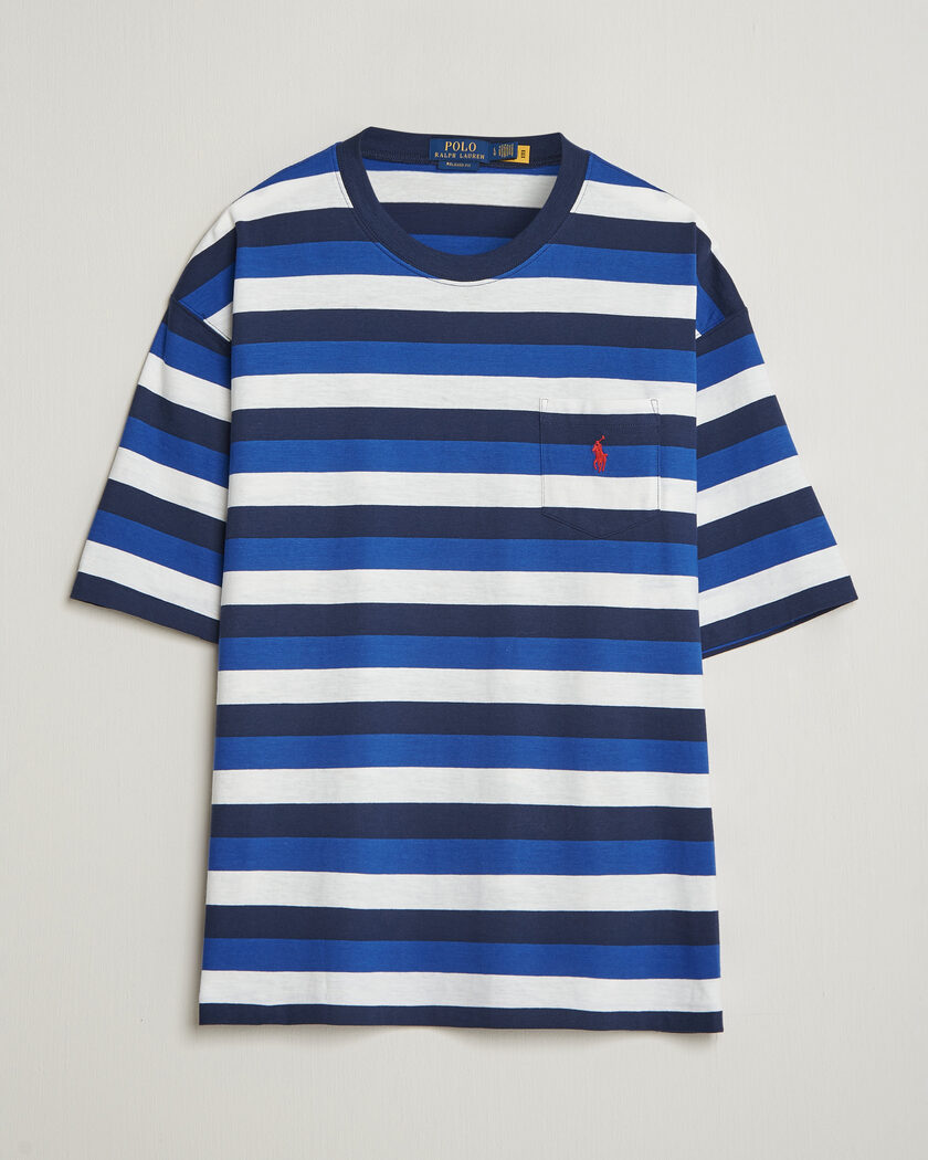 Polo Ralph Lauren Striped Pocket Tee Newport Navy Multi – Mehrfarbig