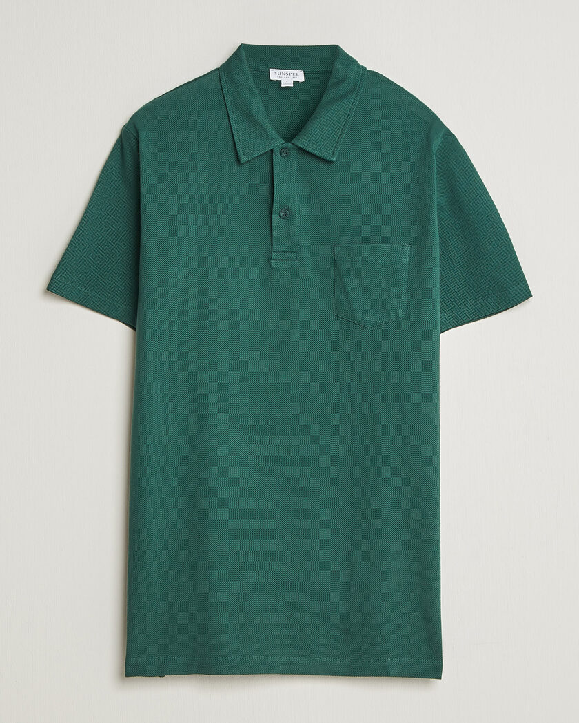 Sunspel Riviera Polo Shirt Forest Green – Grün