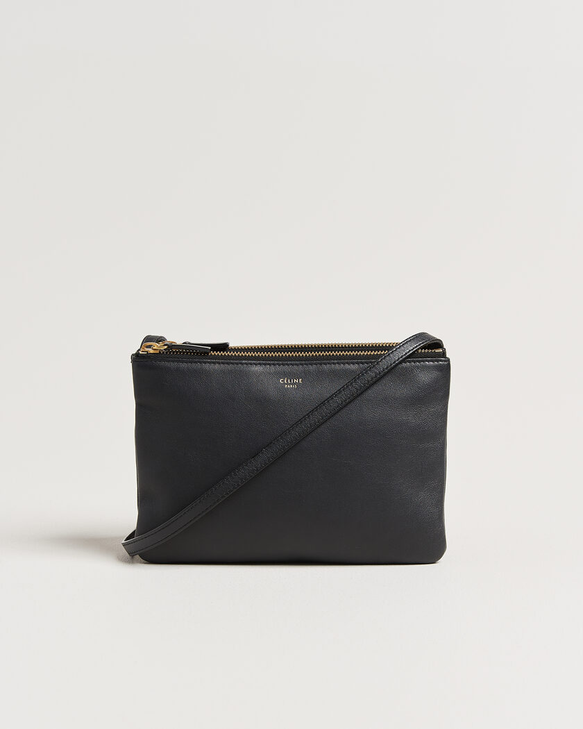 Celine Pre-Owned Trio Bag Small Leather Black – Schwarz