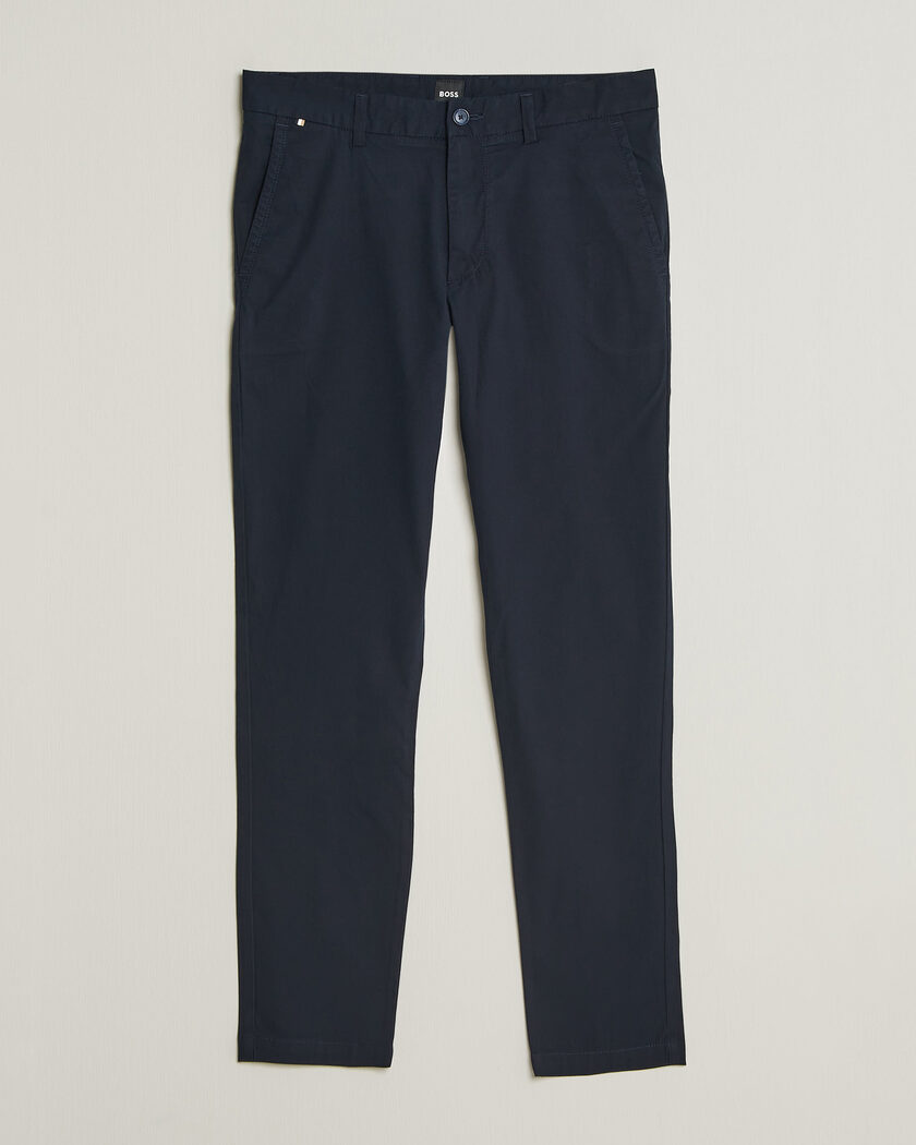 BOSS BLACK Kaiton Structured Chinos Dark Blue – Blau