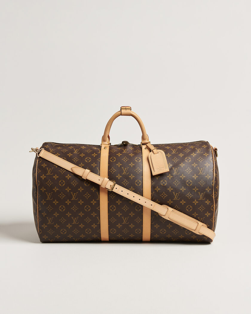 Louis Vuitton Pre-Owned Keepall 55 Bandouliére Monogram – Braun