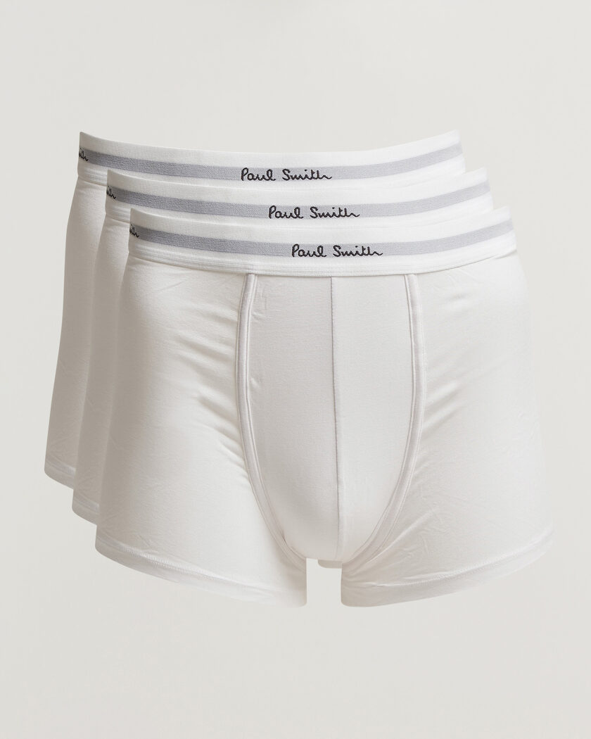 Paul Smith 3-Pack Trunk White – Weiß