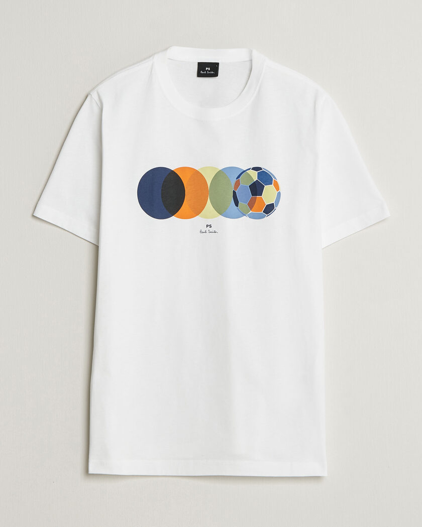 PS Paul Smith Footbal Crew Neck T-Shirt White – Weiß