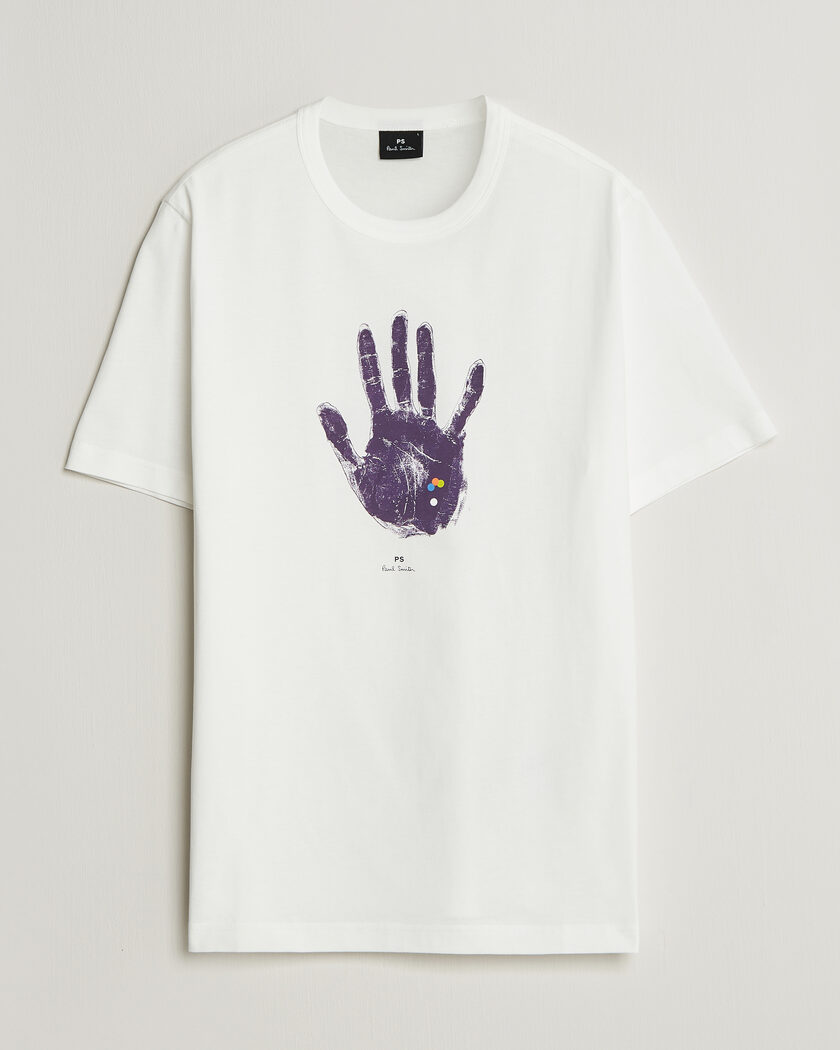 PS Paul Smith Hand Crew Neck T-Shirt White – Weiß