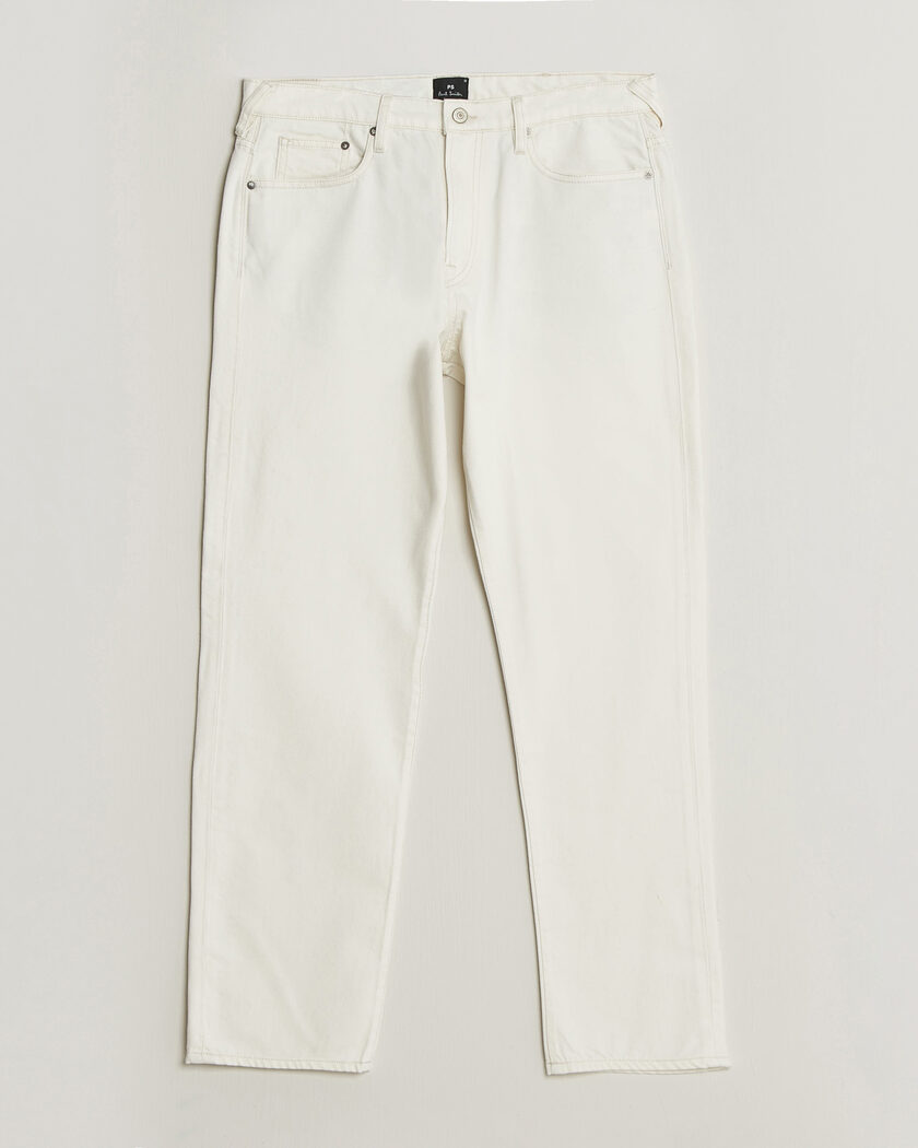 PS Paul Smith Relaxed Tapered Fit Jeans Off White – Weiß