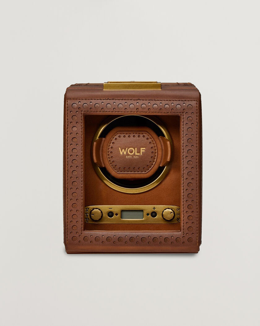 WOLF Brouge Single Watch Winder Burnished Brown – Braun