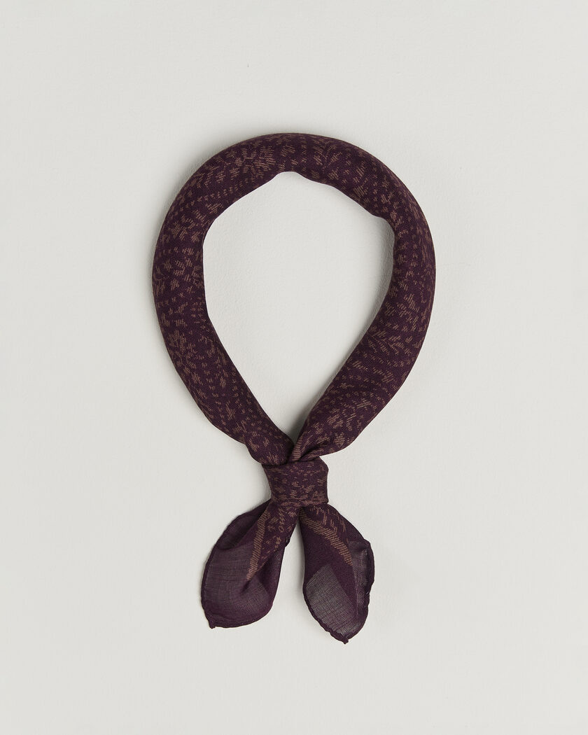 Massimo Alba Cashmere/Silk Bandana Burgundy – Rot
