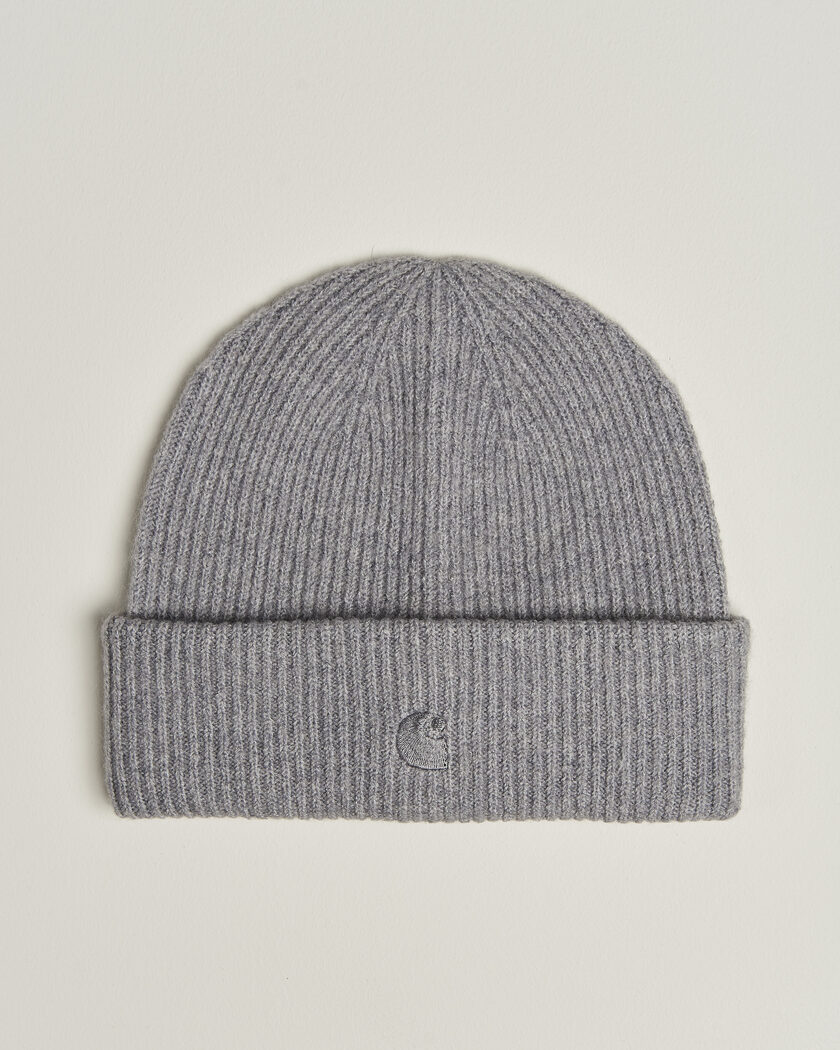 Carhartt WIP Curtis Tonal Logo Beanie Shady Grey – Grau