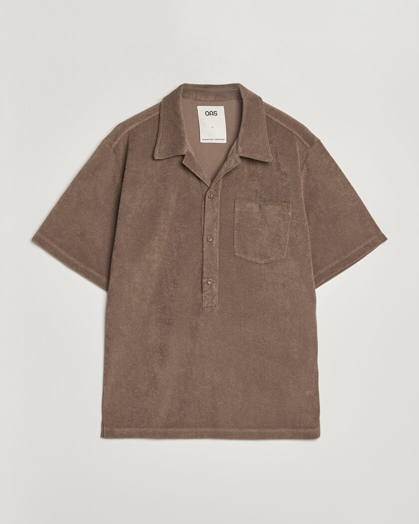 OAS Novo Regular Fit Terry Polo Brown – Braun