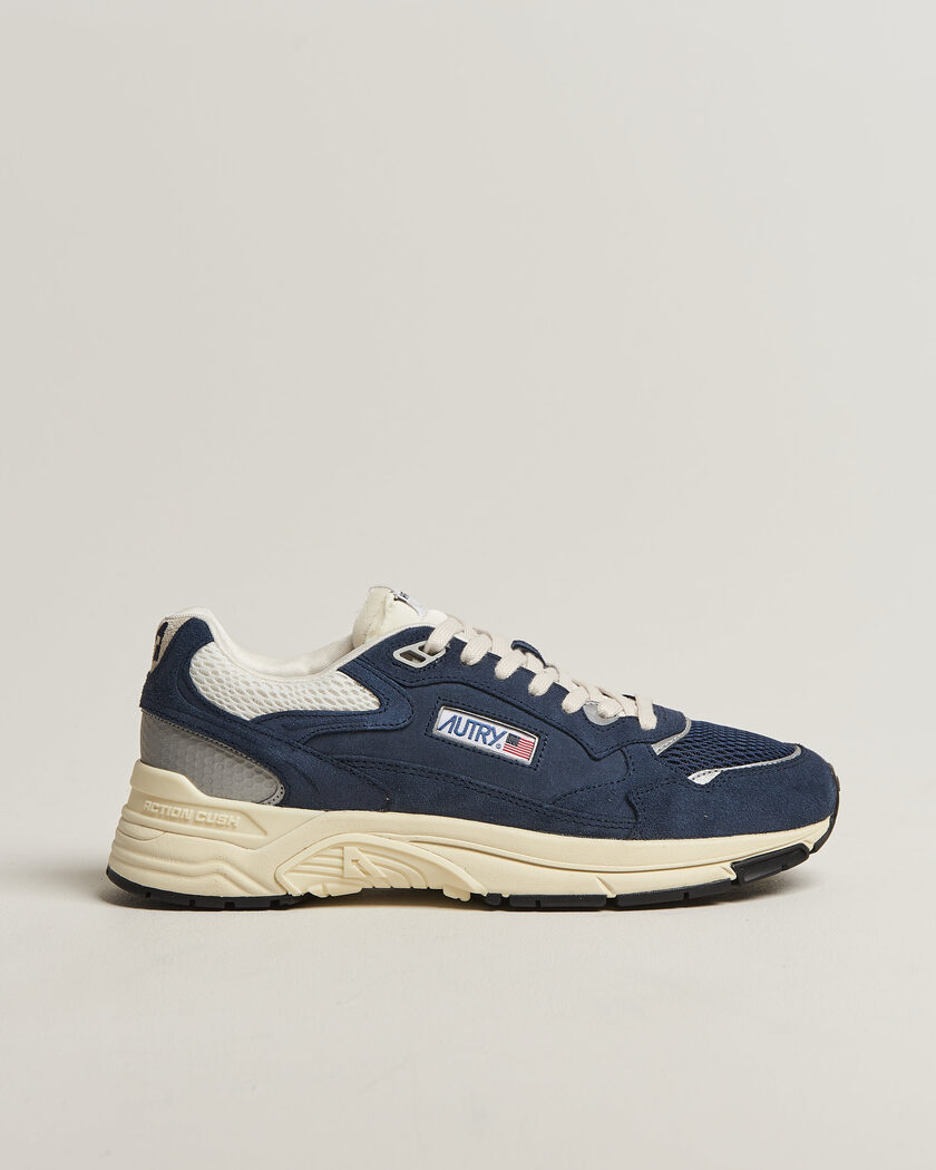 Autry Hyperway Low Suede Running Sneaker Navy – Blau