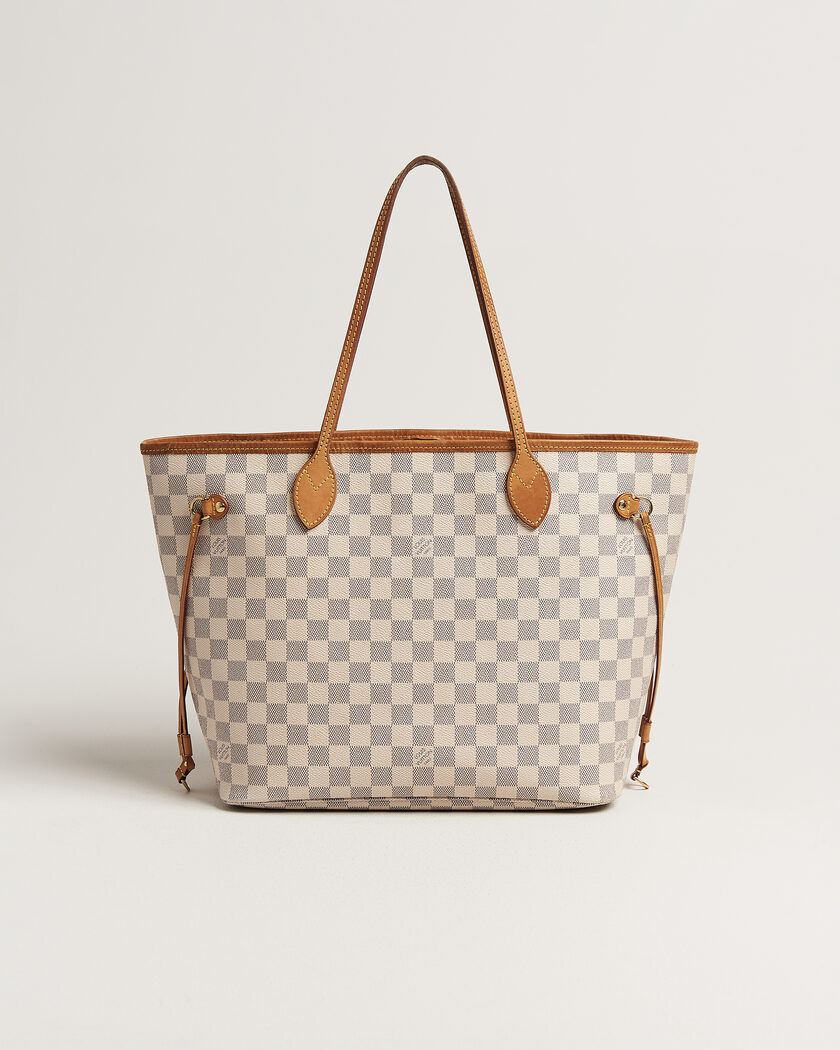 Louis Vuitton Pre-Owned Neverfull MM Damier Azur – Beige