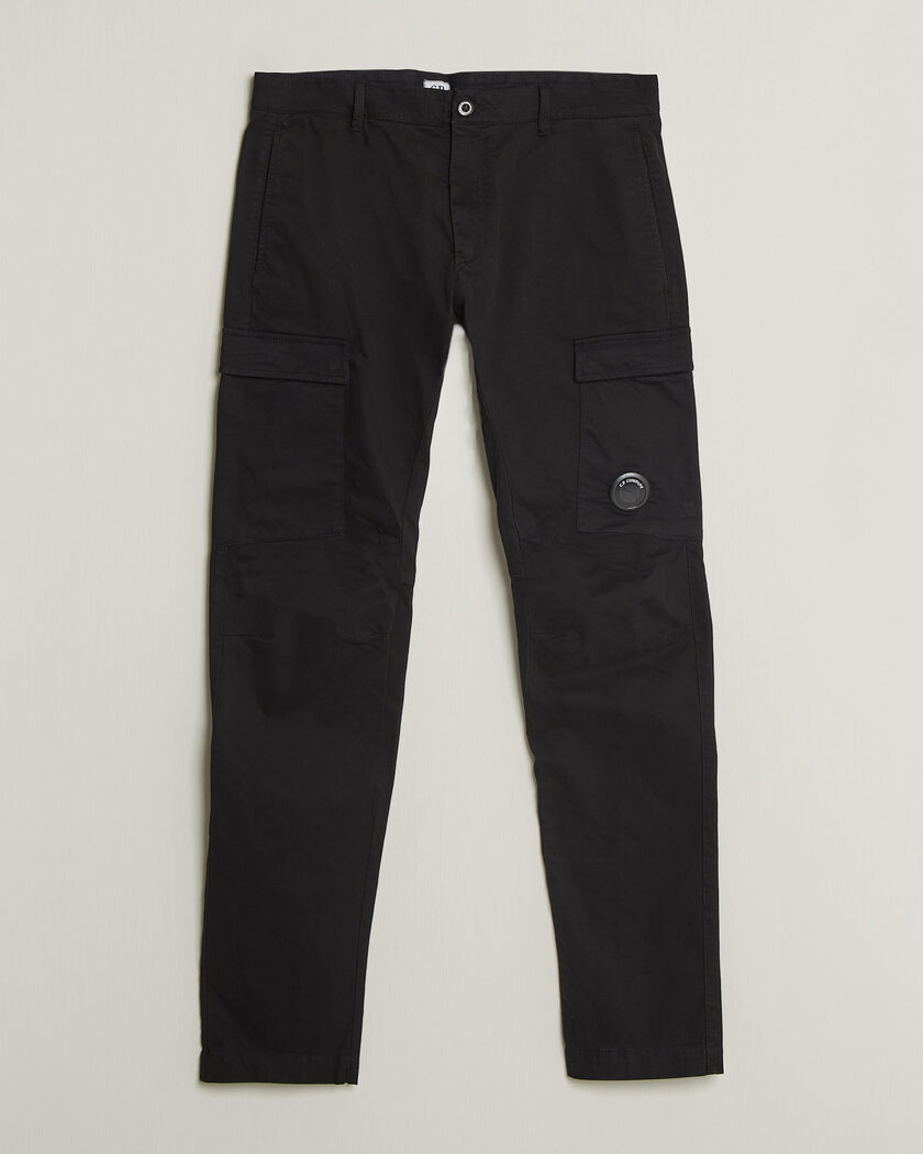 C.P. Company Stretch Satin Lens Cargo Pants Black – Schwarz