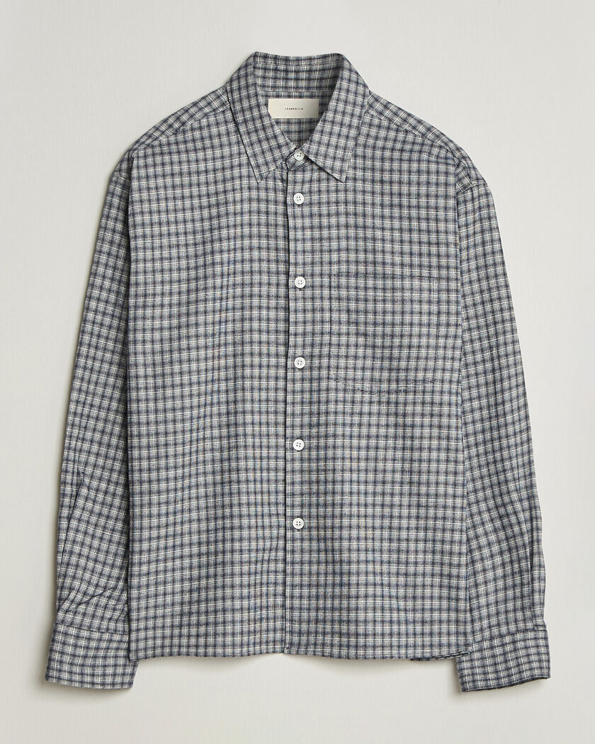 Jeanerica Juan Checked Flannel Shirt Blue – Blau