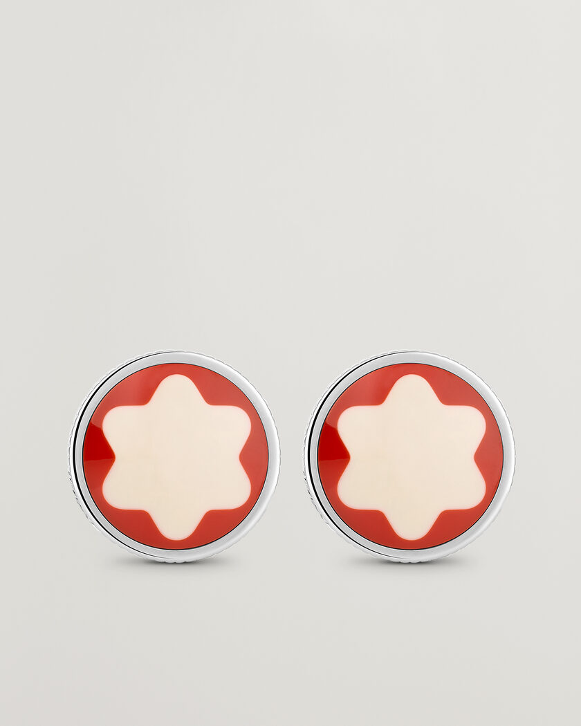 Montblanc Cufflinks Heritage Rouge et Noir – Silber