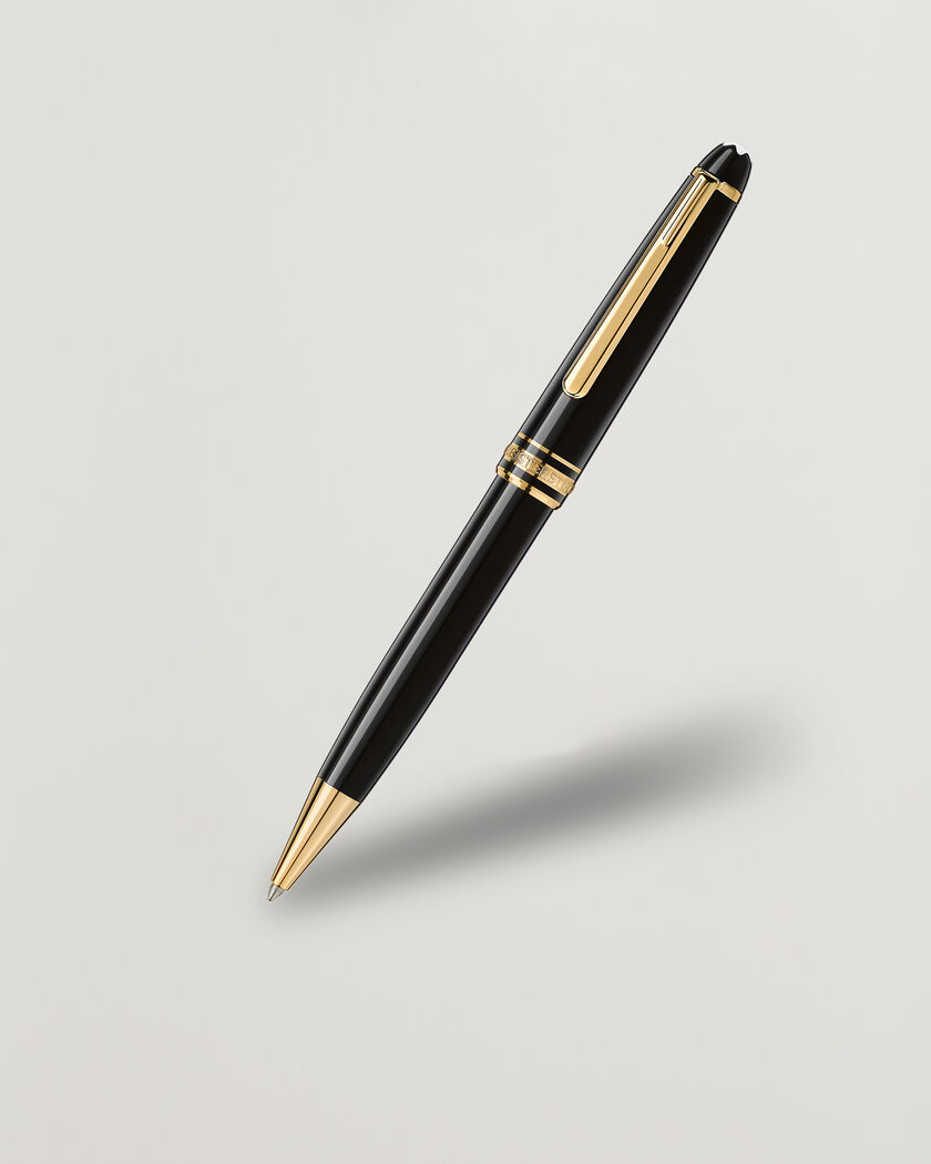 Montblanc Meisterstück Gold-Coated Midsize Ballpoint – Schwarz