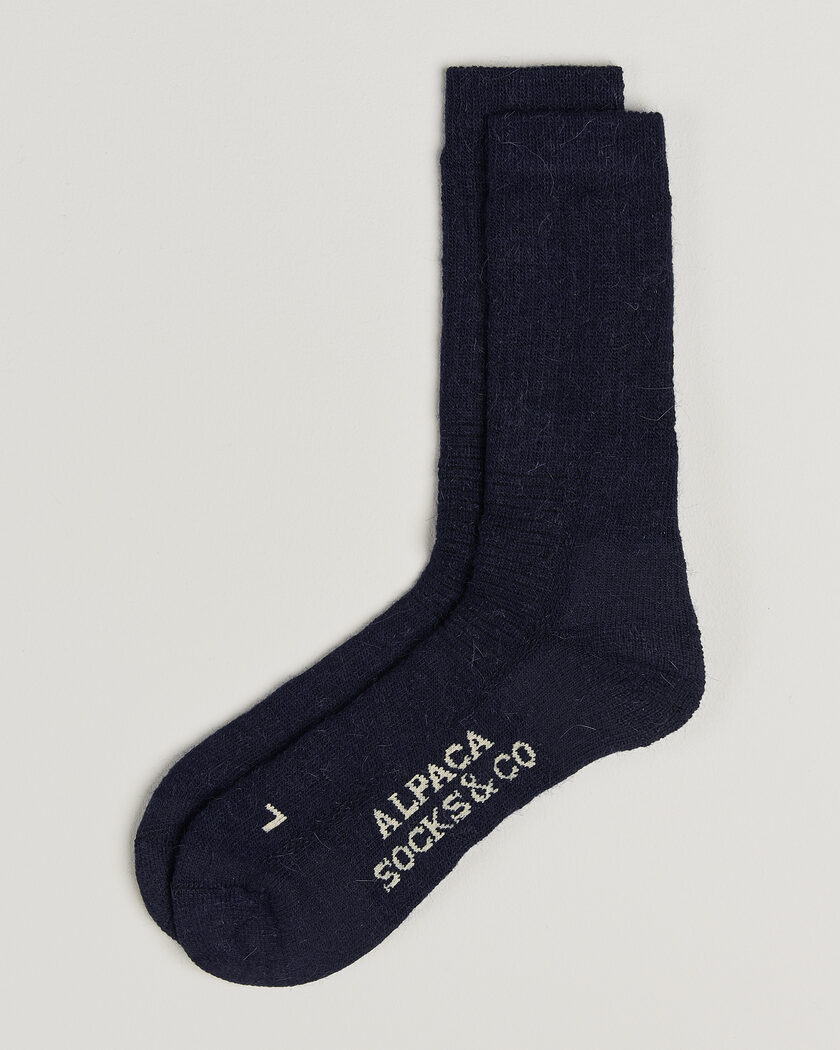Alpacasocks & Co 2-Pack Heavy Alpacka Wool Socks Navy – Blau