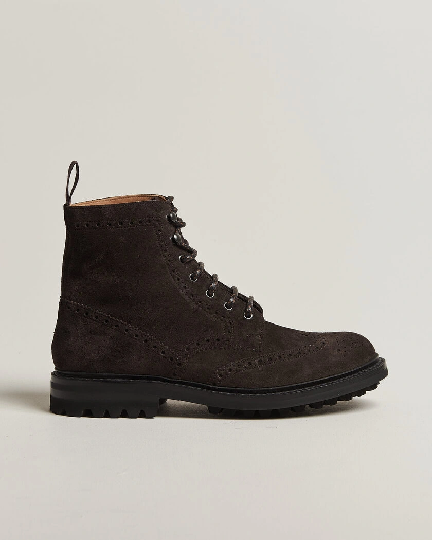 Church's Mc Farlane Country Boots Ebony Suede – Braun