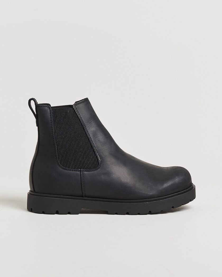 BIRKENSTOCK Highwood Oiled Leather Chelsea Boot Black – Schwarz