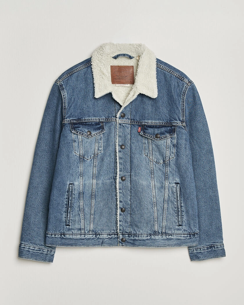 Levi's Type 3 Sherpa Trucker Washed Away – Blau