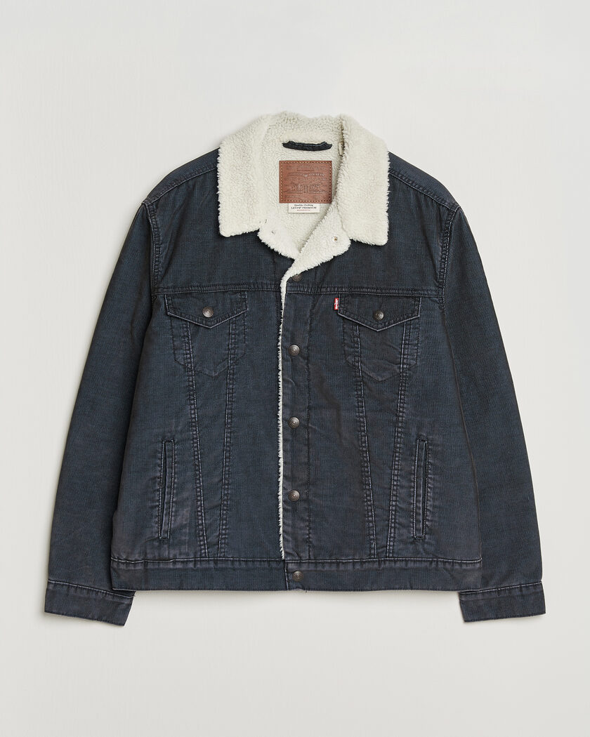 Levi's Type 3 Sherpa Trucker Worn-In Delft Steelhead – Grau