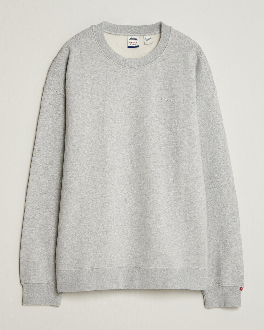 Levi's Authentic Crew Neck Sweatshirt Light Grey Heather – Grau