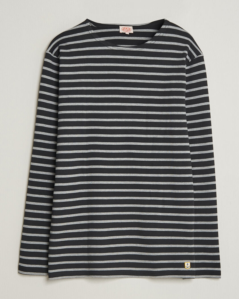 Armor-lux Houat Héritage Stripe Long Sleeve T-Shirt Black/Grey – Mehrfarbig