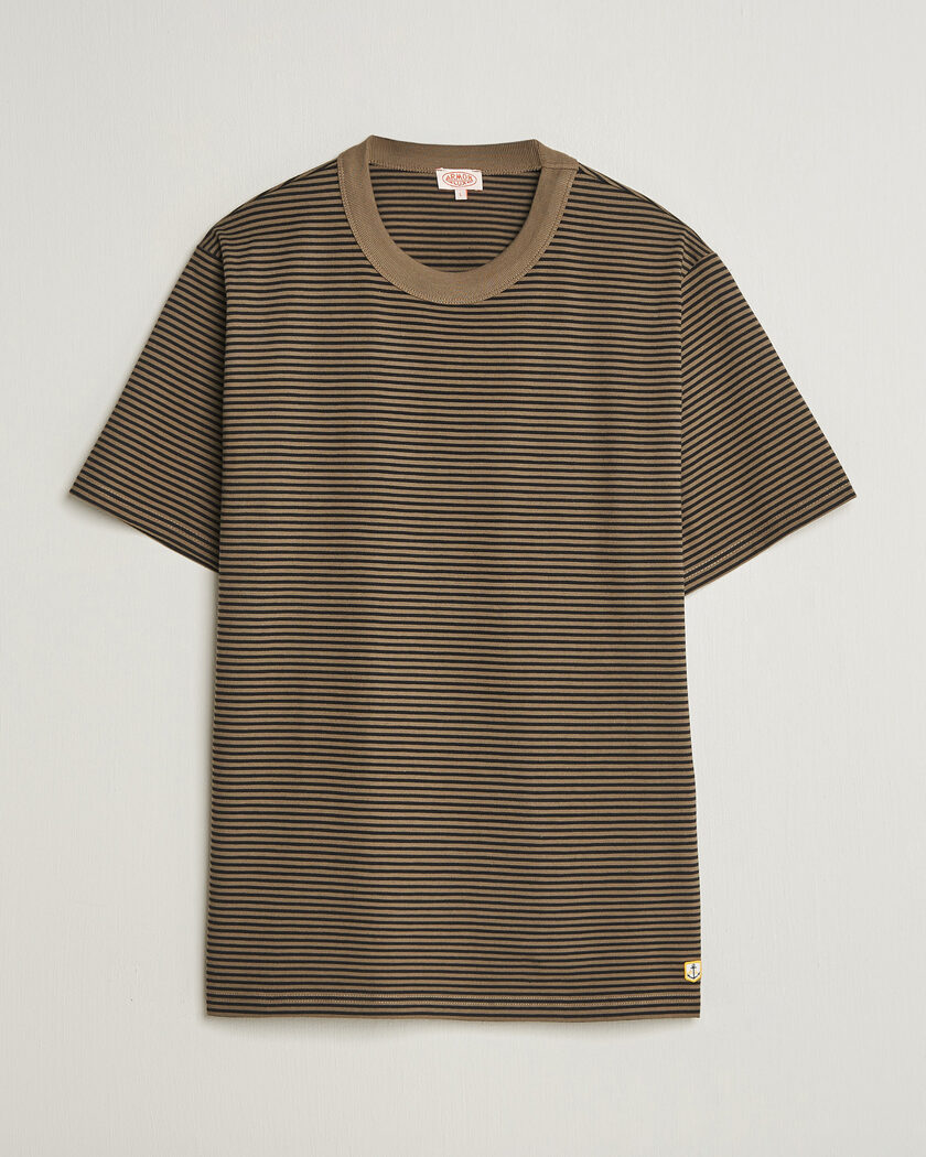 Armor-lux Héritage Callac Striped T-Shirt Olive/Black – Grün