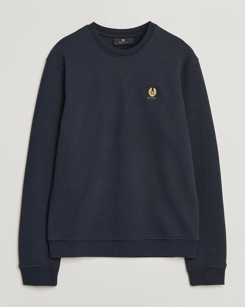 Belstaff Signature Crew Neck Sweatshirt Dark Ink – Blau
