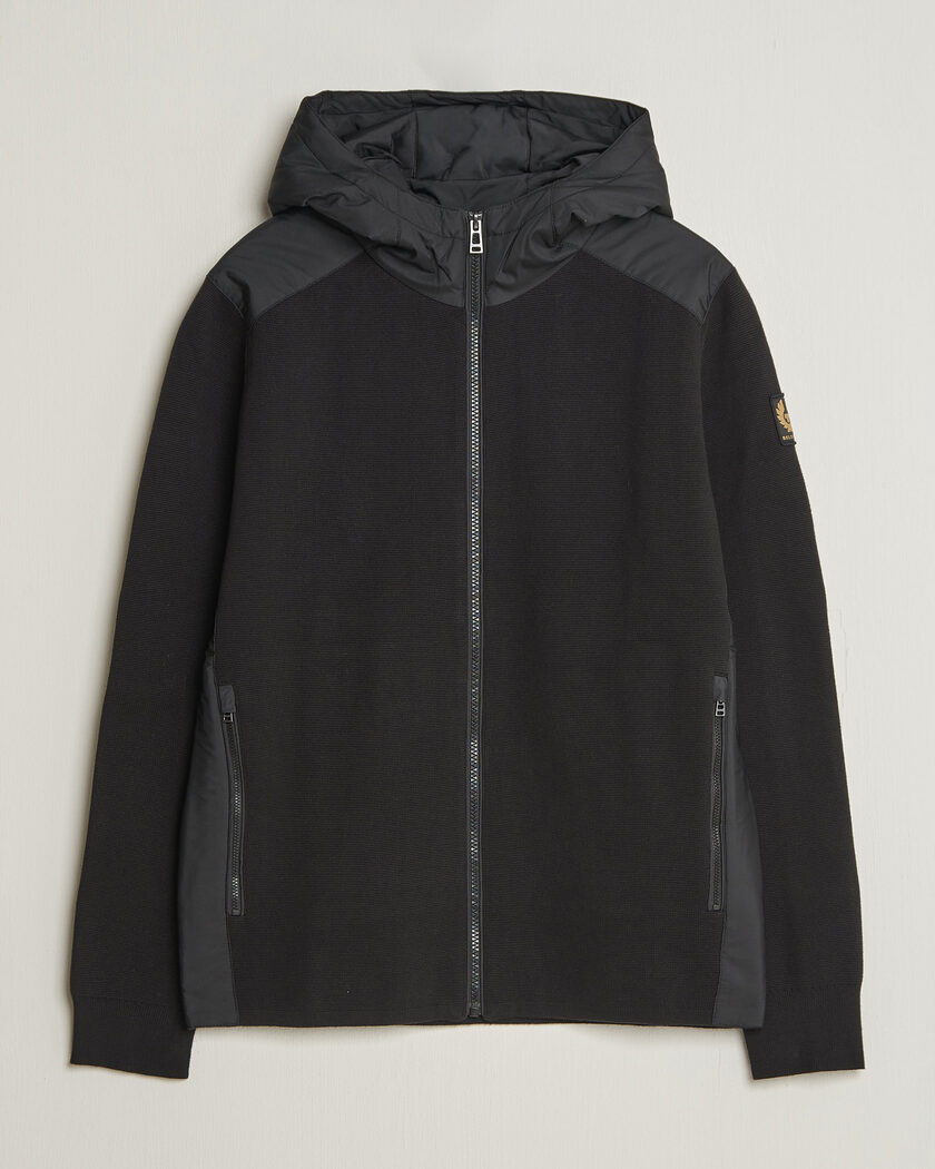 Belstaff Console Hooded Hybrid Jacket Black – Schwarz