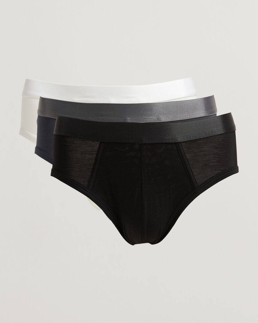 CDLP 3-Pack Y-Brief Warm Charcoal/Black/White – Mehrfarbig