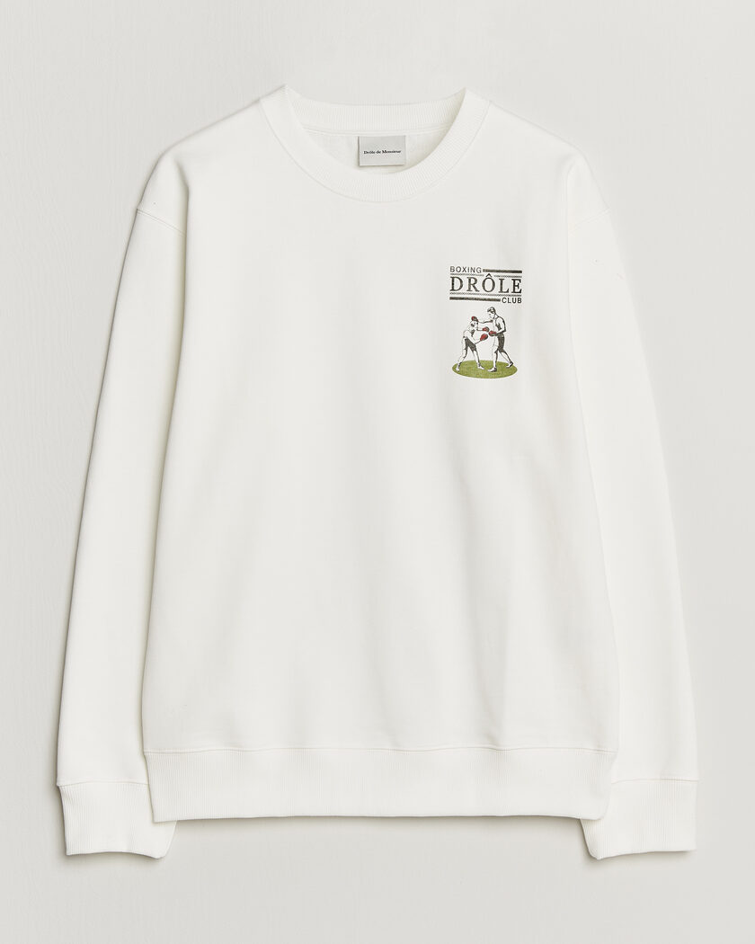 Drôle de Monsieur Boxers Sweatshirt Off White – Weiß