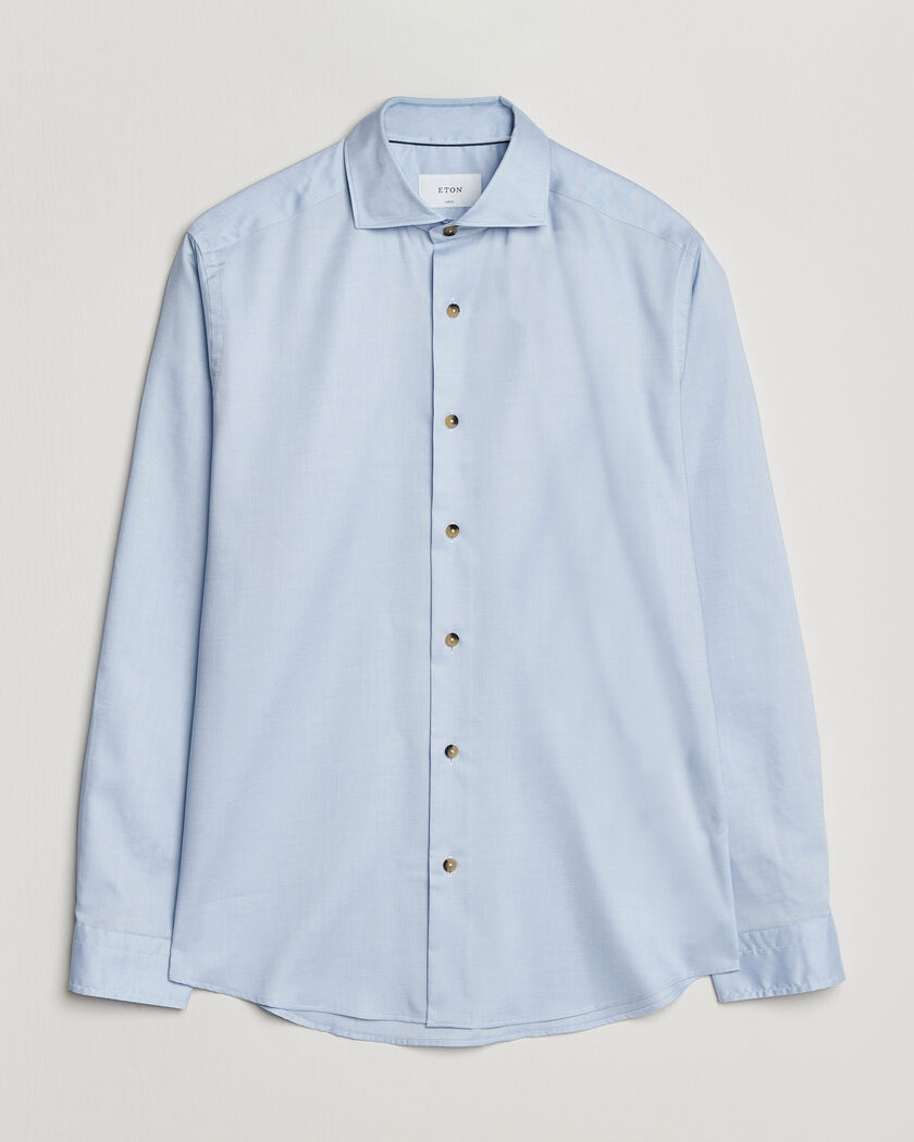 Eton Signature Oxford Shirt Light Blue – Blau