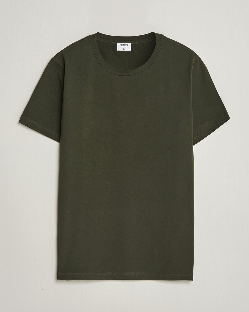 Filippa K Soft Lycra T-Shirt Night Green – Grün