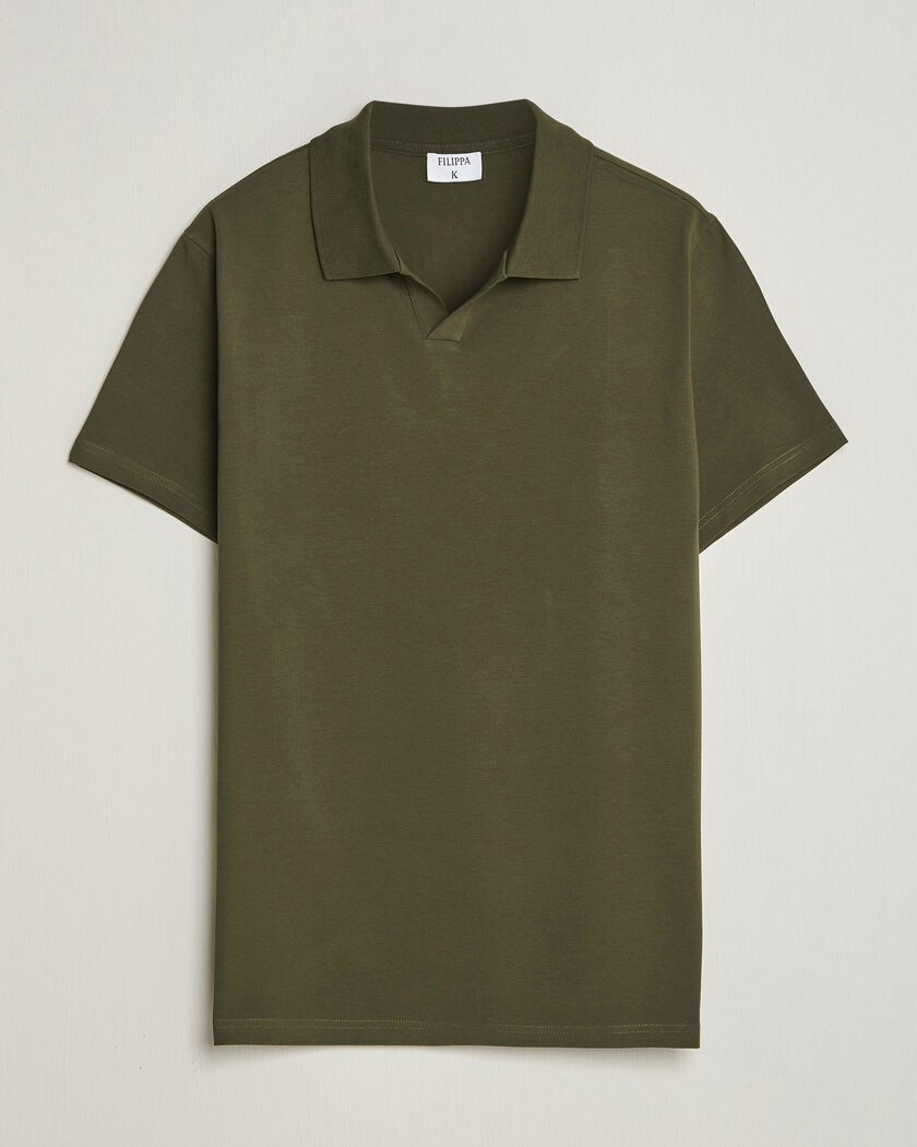 Filippa K Soft Lycra Polo T-Shirt Ebony Brown – Braun