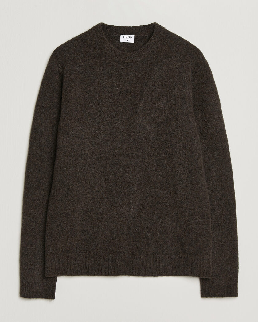 Filippa K Yak Knitted Sweater Golden Brown – Braun