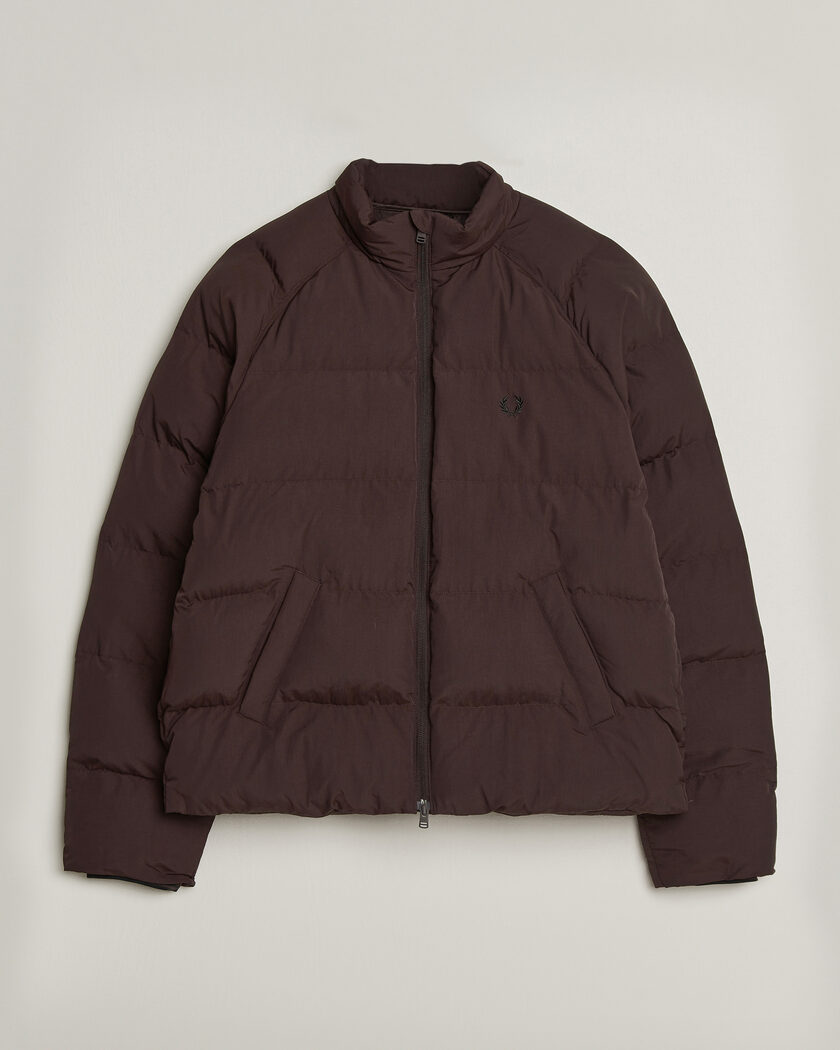 Fred Perry Raglan Sleeve Padded Jacket Rich Brown – Braun