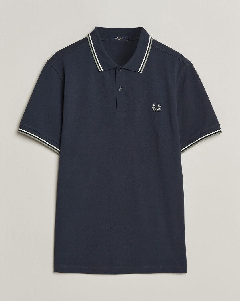 Fred Perry Twin Tipped Polo Shirt Dark Airforce – Blau