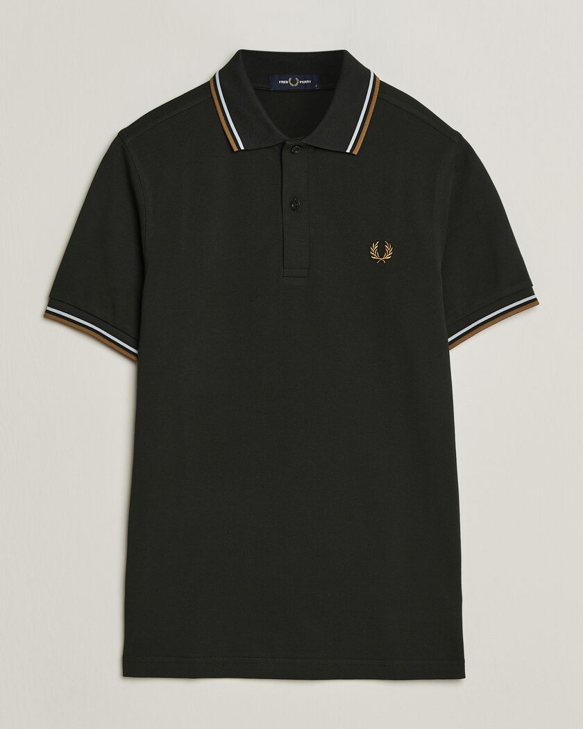 Fred Perry Twin Tipped Polo Shirt Night Green – Grün