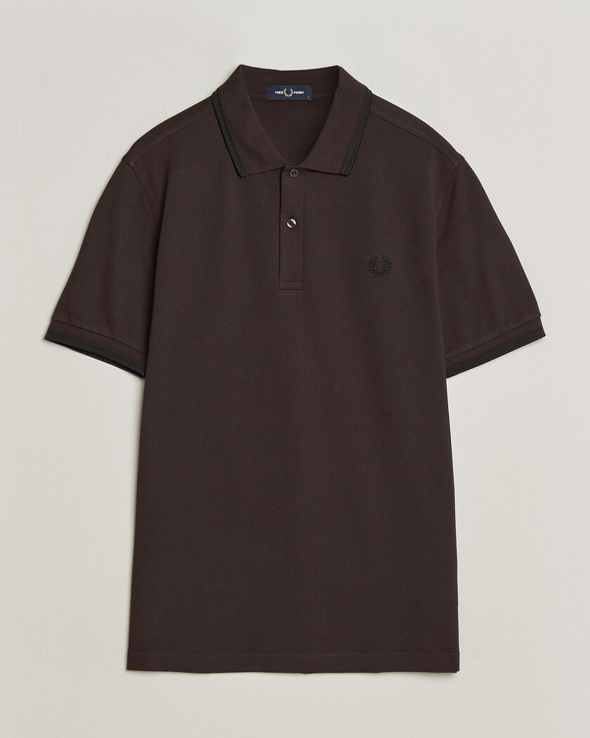 Fred Perry Twin Tipped Polo Shirt Rich Brown – Braun