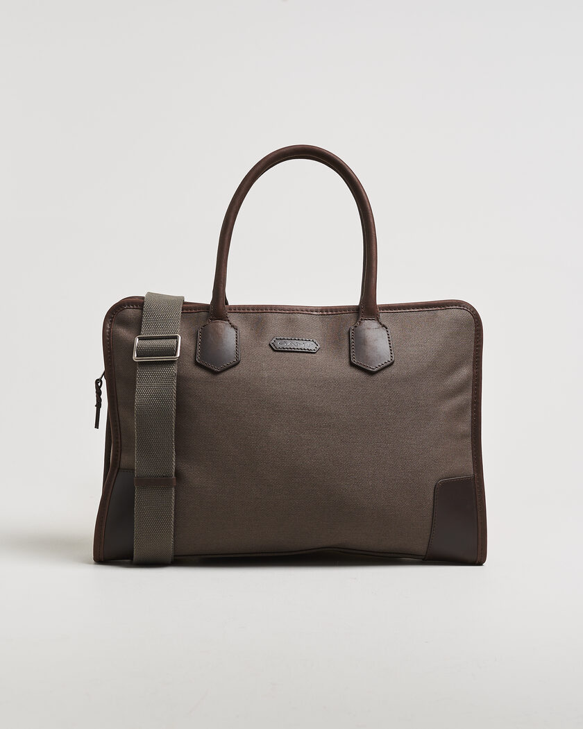 Gant Modern Premium Canvas Commuter Bag Faded Taupe – Braun
