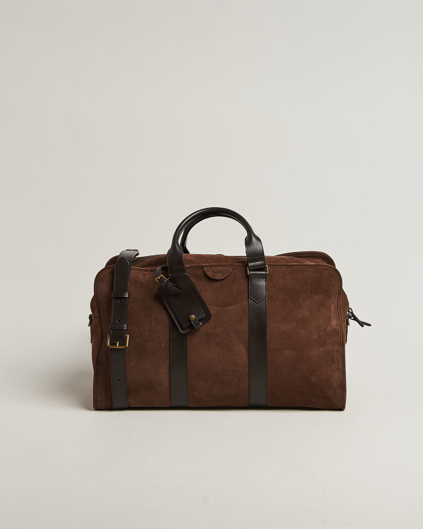 Gant Suede Duffle Bag Soil Brown – Braun