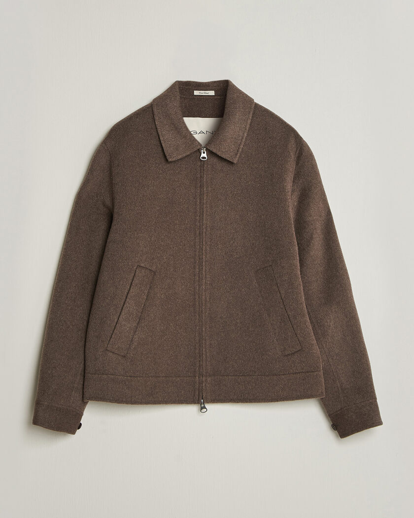 Gant Handstitched Wool/Cashmere Jacket Shadow Brown – Braun