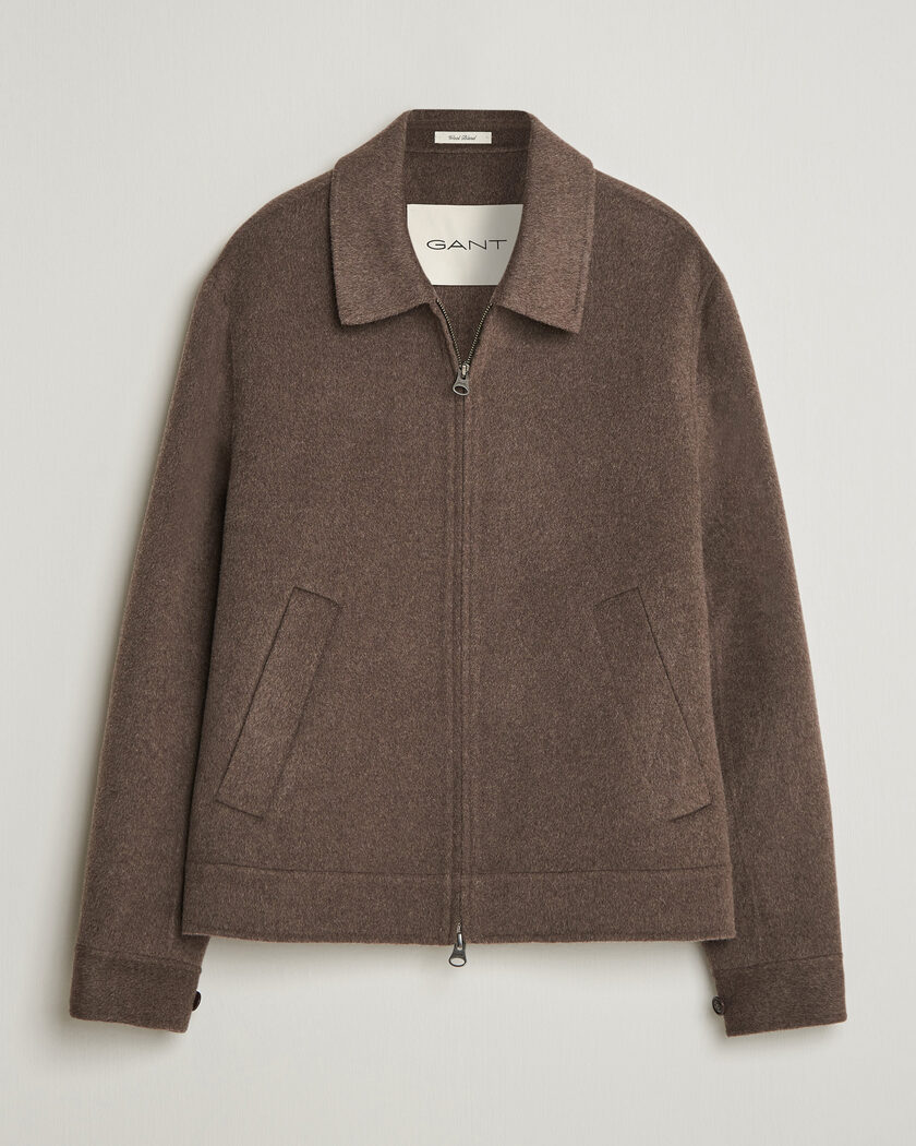 Gant Handstitched Wool/Cashmere Jacket Shadow Brown – Braun